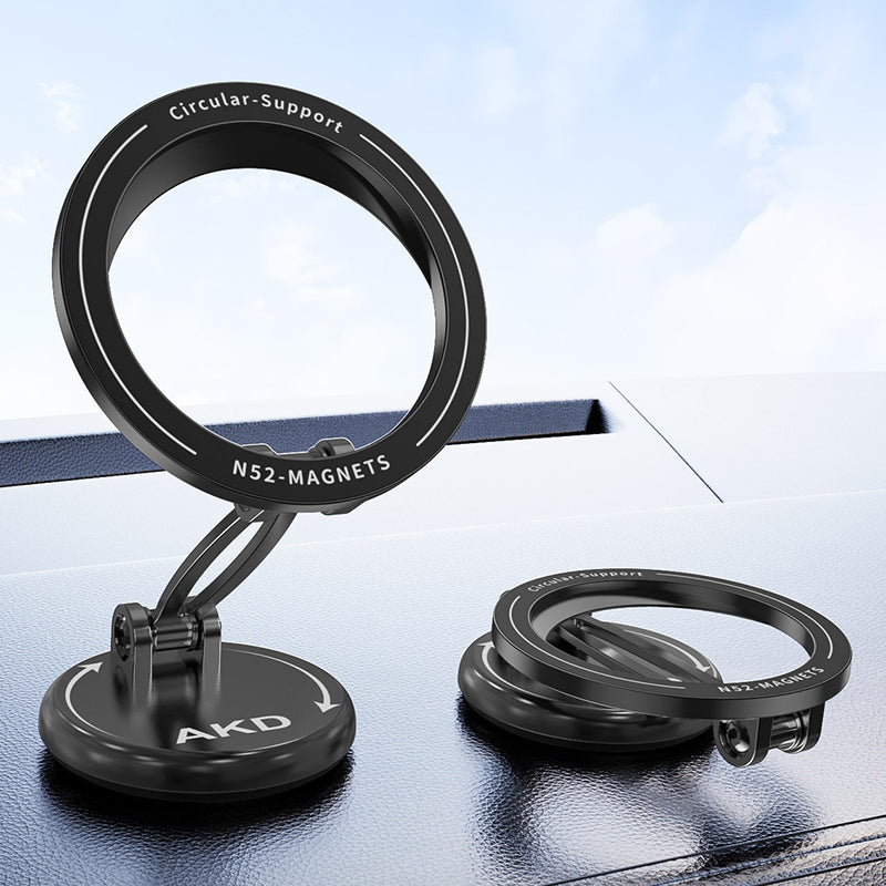 Car Mount Magnetic Phone Holder Rotary Foldable Zinc Alloy Phone Stand Compatible with MagSafe Car Mount Magnetic Phone Holder Rotary Foldable Zinc Alloy Phone Stand Compatible with MagSafe